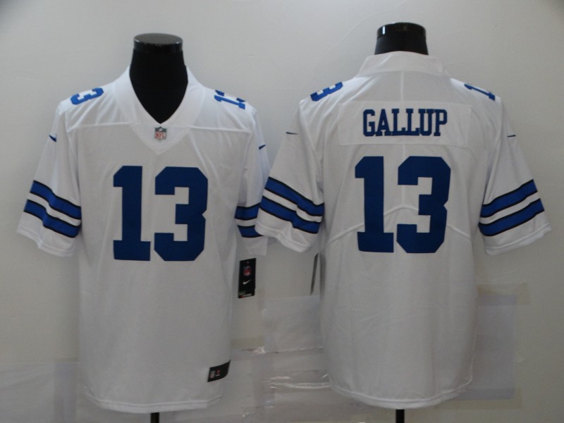 Men's Dallas Cowboys Michael Gallup #13 White Jersey